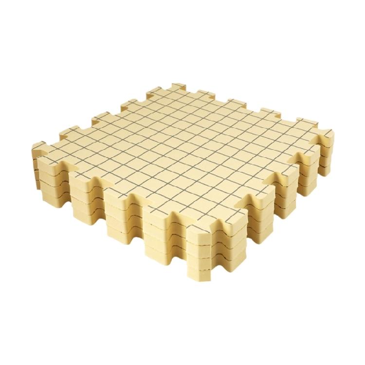 

4Pcs Gridded Knitting Blocking Board 12.6x12.6Inch Knit Blocking Foam Pad for Crocheting Project Granny Square Making жёлтый