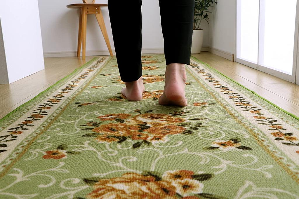 Ikehiko Corridor Floral Water Campbell 60 x 340 cm matte, mønster, eleganse, avvisende, grønn, ca.. #4730319