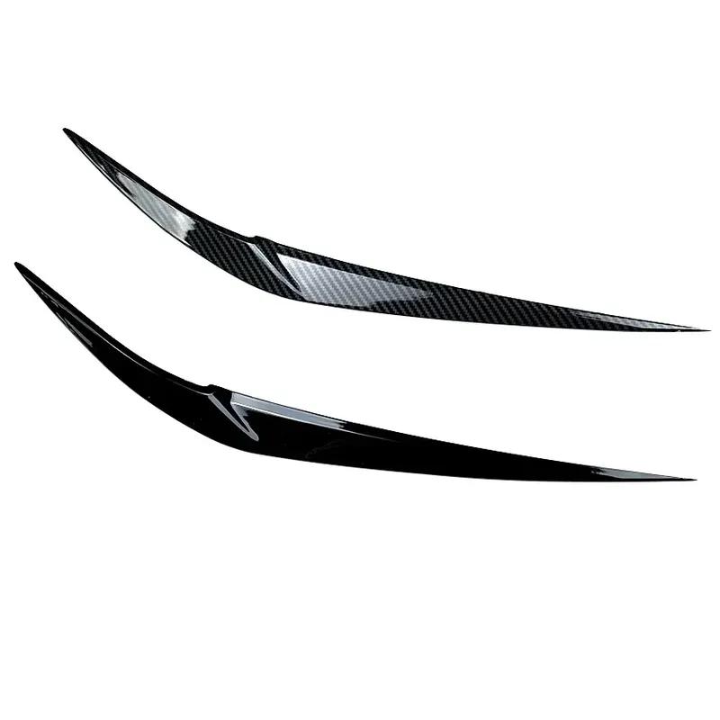 For BMW X1 F48 F49 2015+ ABS Car Front Headlight Eyelids Head Light Lamp Eyebrow Cover Trim Headlight Eyebrow