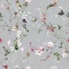 VEELIKE Floral Wallpaper Stickers, Japanese Style, Plum Blossoms and Butterflies, Gray, Remake Sheet, Cutting Sheet, Renovation, Interior Decor, Wallp