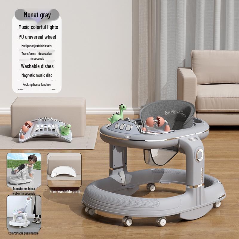 Multifunctional Baby Walker: Anti-Tip, O-Leg Prevention, Push-Assisted Learning for Boys and Girls