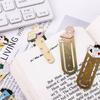 Cute Student Gift Reading Japanese Cartoon Paper Cilp Bookmark Cat Bookmark Kittens Book Mark Metal Bookmark