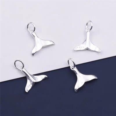 S925 Sterling Silver Mermaid Tail Pendant & Bracelet Charm Pack