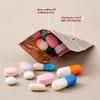 Travel Medicine Storage Solution with Reusable Light-proof Zipper Lock Pill Pouch Set