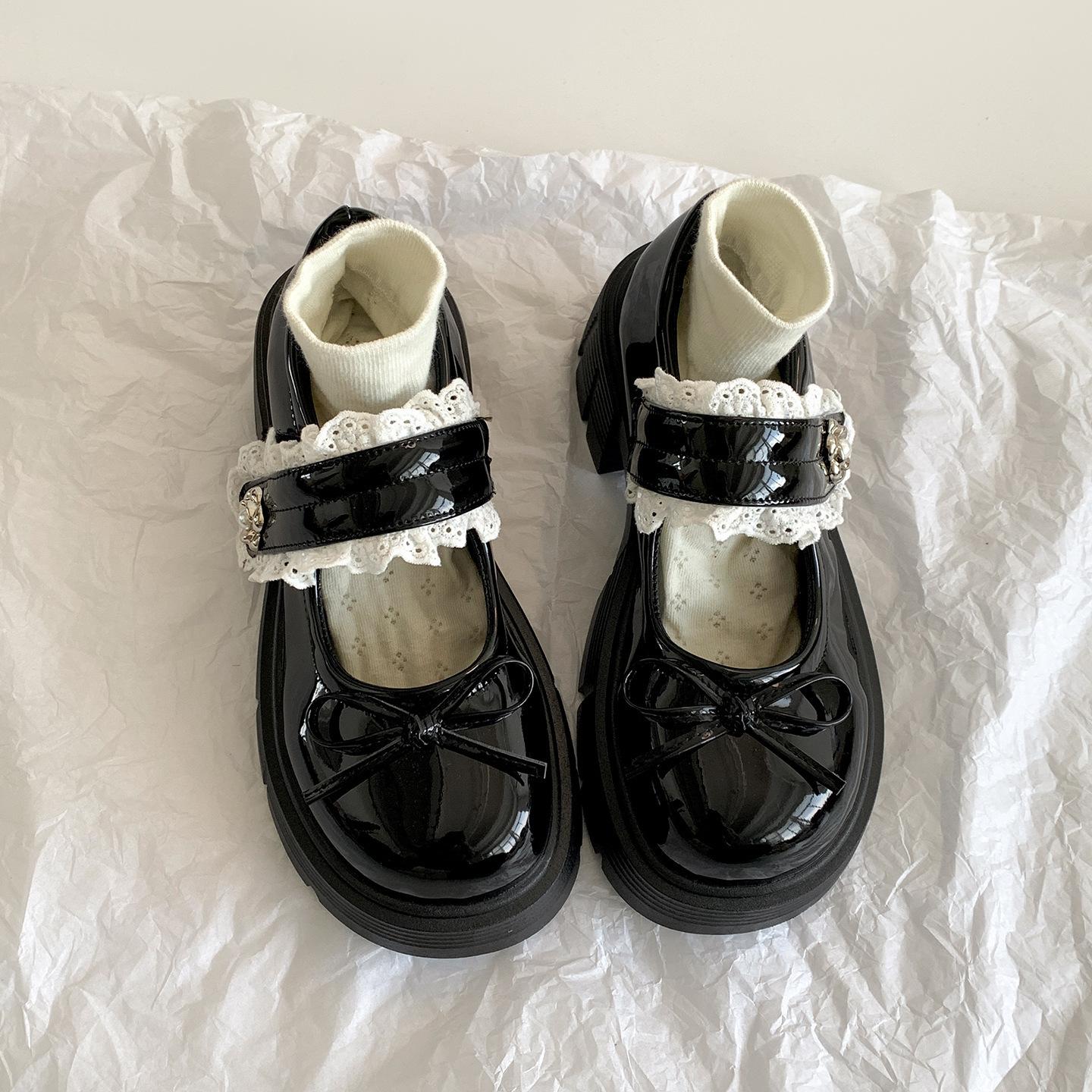 

Retro black French thick heel thick sole shallow mouth single shoes women s summer 2025 new with skirt versatile Mary Jane shoes 35 чёрный