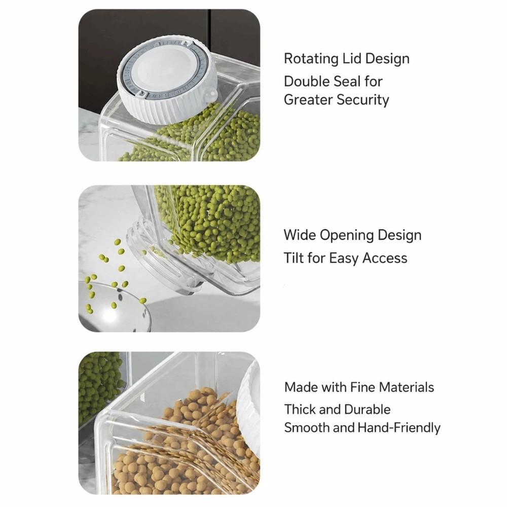 kitchen accessories Thickened Sealed Jars Leak-Proof Bug Proof Storage Box Moisture Proof Lidded Grain Storage Container Travel