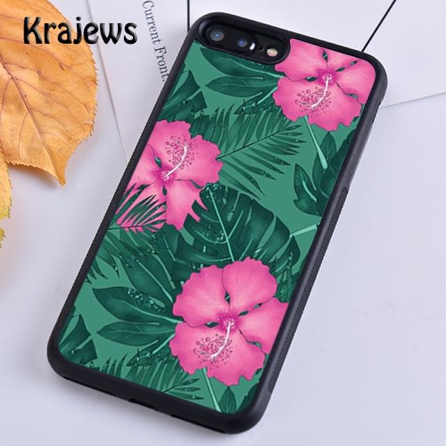 Krajews Butterflies Hibiscus Flowers Soft Phone Case Cover For iPhone 17 Air 16 15 14 Plus 11 12 13 Pro Max Coque Fundas