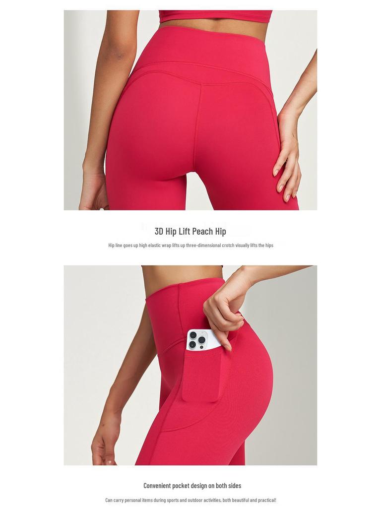 Lycra Nude Seamless High Waist Yoga & Cycling Shorts for Women