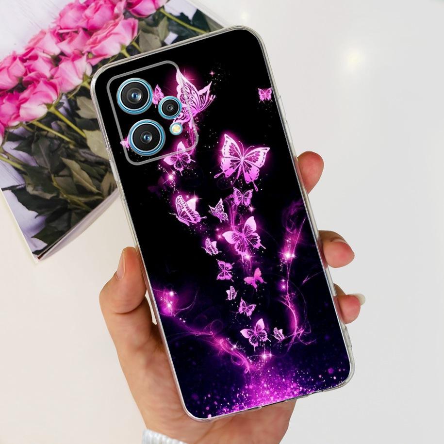 For OPPO Realme 9 Pro Plus 5G Case RMX3392 Fashion Butterfly Silicone Soft Cover For Realme 9 Pro+ Case Realme9 Shockproof Funda