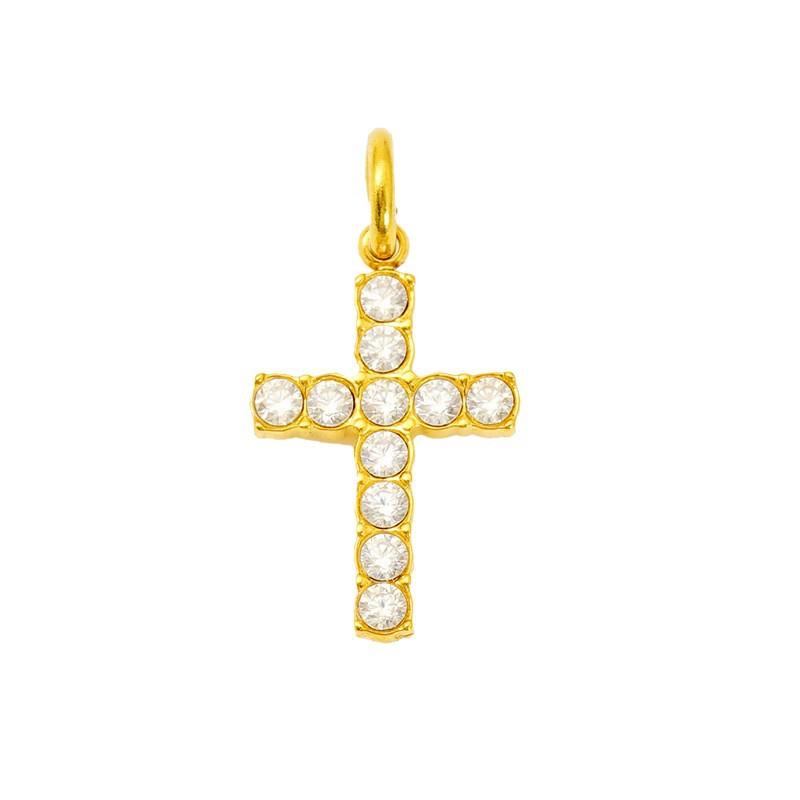 2026 European and American Diamond-inlaid Cross Pendant Ins Style Fashion Personalized Necklace Bracelet Jewelry Accessories