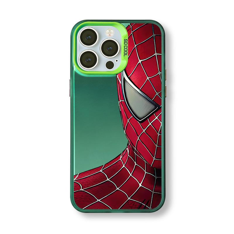 Spider-Man iPhone 12ProMax/13/14/16/17 Silver Case - 15 Unique Colors