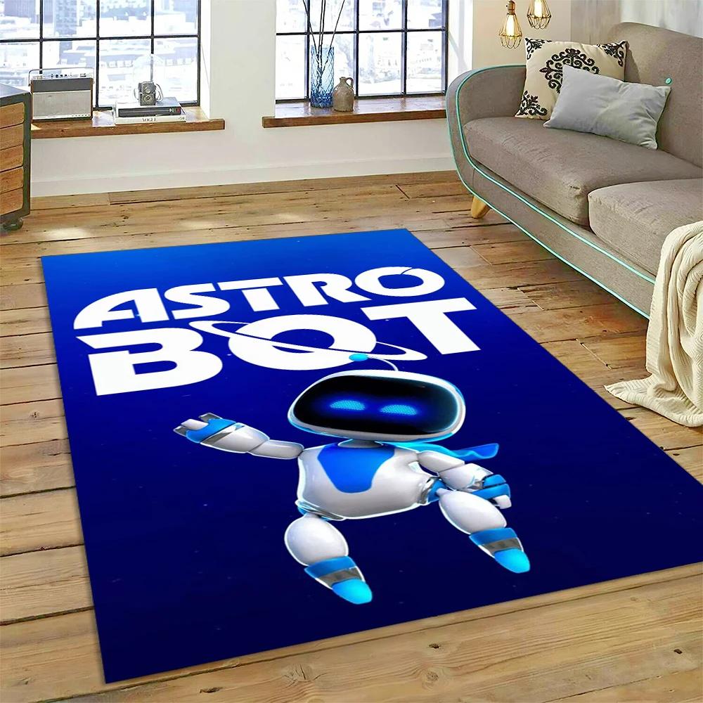 Νέο 27 Στυλ Astro Bot Παιχνίδι Κινούμενο Σχέδιο Ρομπότ Δώρο Χαλί για Σαλόνι Υπνοδωμάτιο Σπίτι Διακόσμηση Καναπέ, Παιδικό Αντιολισθητικό Πατάκι Δαπέδου