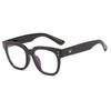Trendy Thick Frame Anti-Blue Light Glasses: Unisex Japanese-Korean Style, Large Square Frame, Essential for Myopia