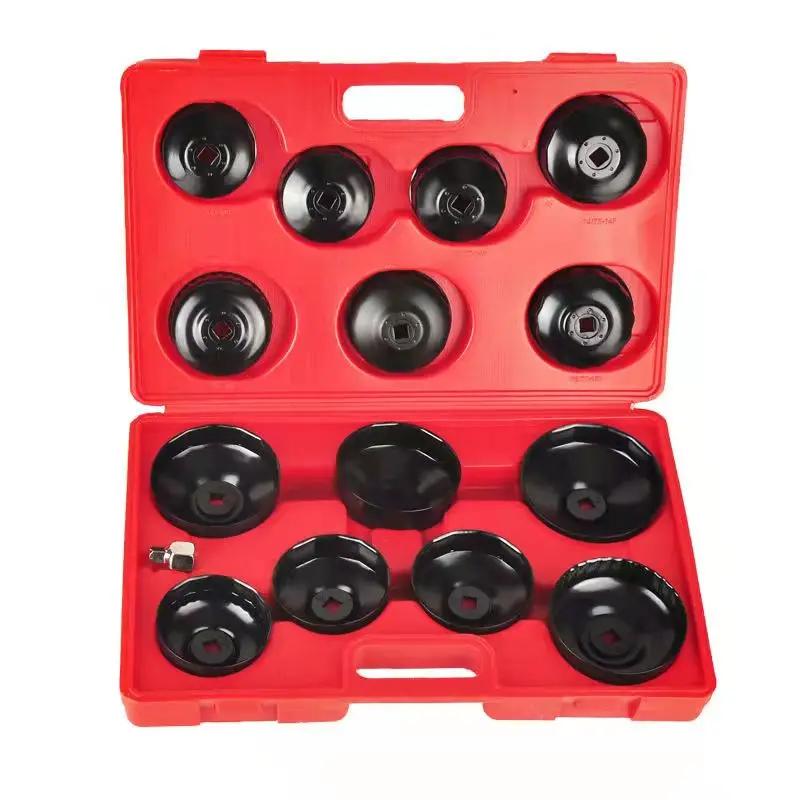 15pcs Professional Car Tool Set Cup Type Oil Filter Wrench Oil Filter Removal Set Car Repair Tools For Car Repair