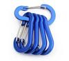 Multicolor Aluminum Alloy No. 5 Gourd-shaped Carabiner for Backpack Water Bottle with Flattened Spring Buckle