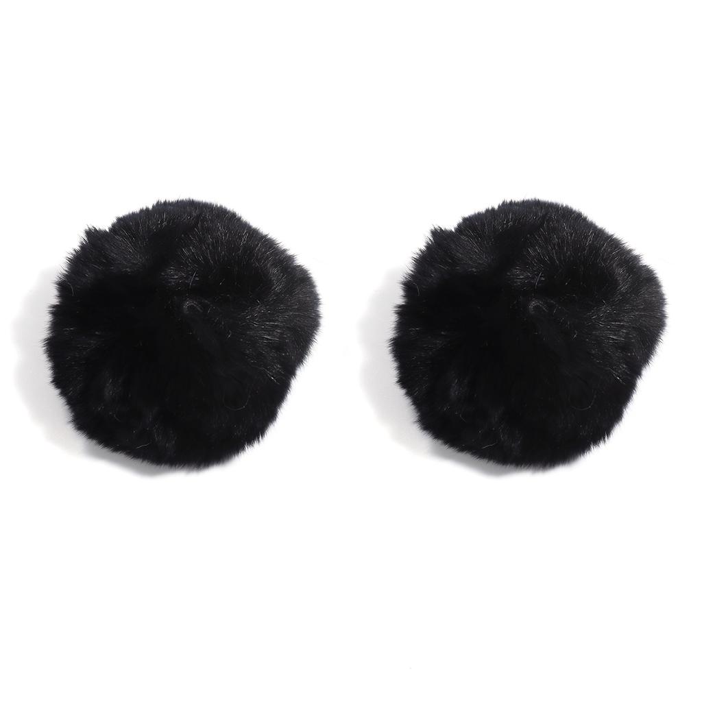 2pcs/lot 6cm Mink Fur Ball Pendants Colorful Fur Pom Poms Ball Charms DIY Keychain Hairpin Earrings Jewelry Crafts Accessories