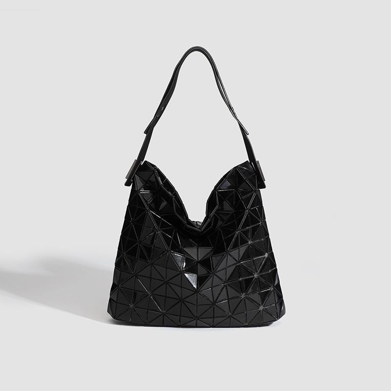 

Вместительная сумка подмышкой, повседневная и универсальная сумка для поездок на работу, в форме геометрического ромба, вместительная сумка на одно плечо