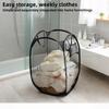 Household Storage Baskets Breathable Collapsible Mesh Pop Up Laundry Baskets Laundry Room Necessary Storage Clothes Organizers