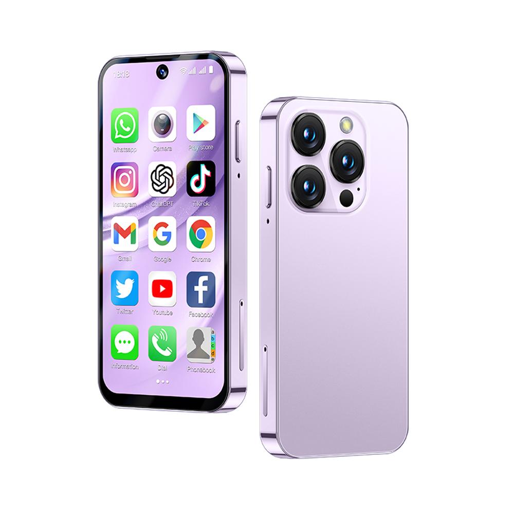 Soyes XS19 Pro Mini 4G Smartphone 3,88 pollici TFT Quad Core Dual SIM 5MP Fotocamera posteriore Bluetooth WIFI Tipo-C Impronta digitale Touchscreen Android Telefono cellulare