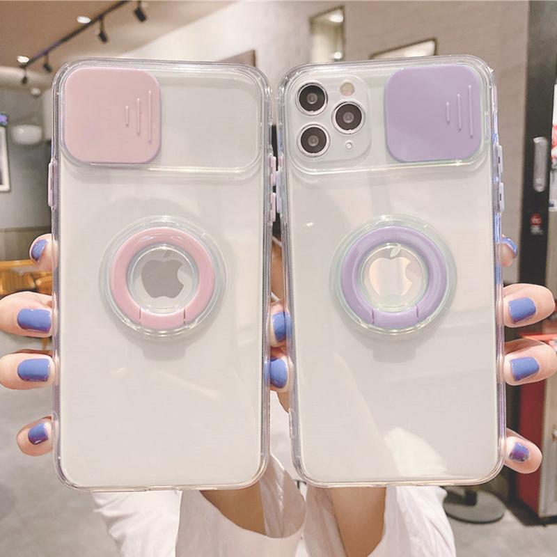 

Защита слайд-камеры, прозрачный чехол для телефона для Iphone 14, 13, 12, 11 Pro Max 14pro Max Xr Max X, противоударный чехол с кольцом-держателем