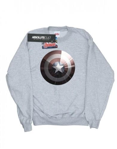 Marvel Womens/Ladies Captain America Shield Shiny Sweatshirt