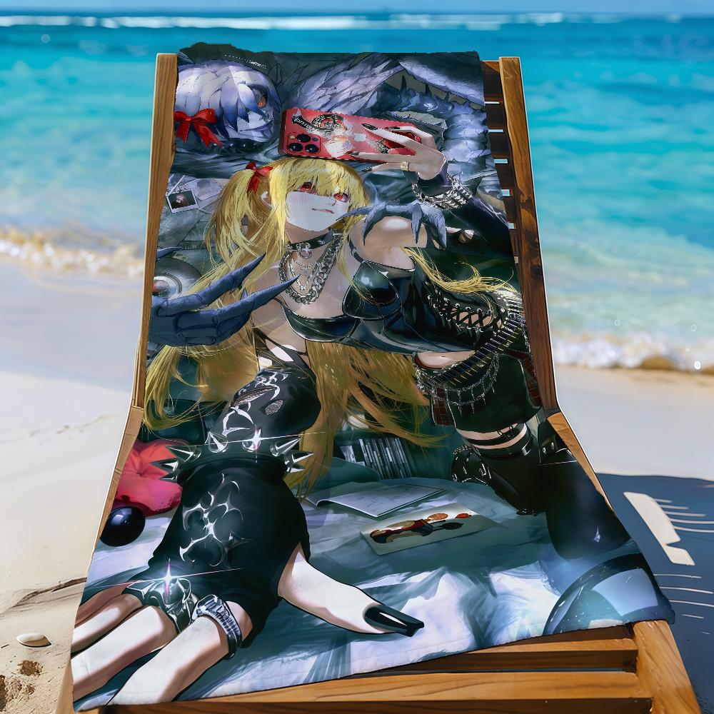 

Hot Anime D-Death N-Note Towel Sports Quick Dry Travel Camping Gear Sandproof Soft Light Large Beach Towel W30*H60(CM)