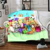 1pc 3D-Number-Blocks-Cartoon Blanket, Gift, for Men and Women, Soft Blanket, Good for Sofa Bed Couch Travel, Lightweight Flannel Blanket