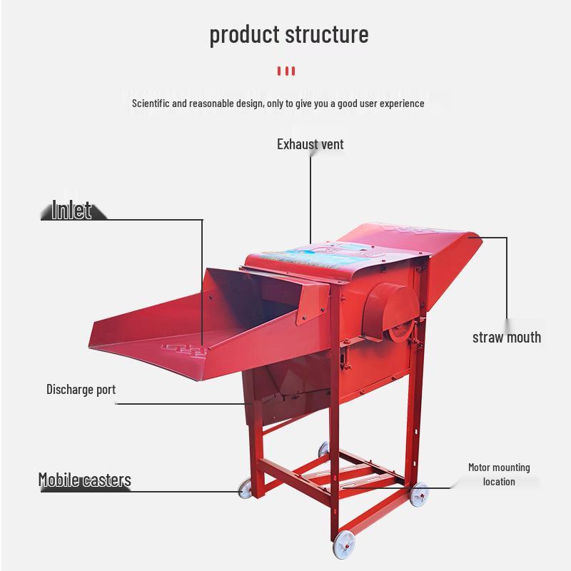 Multifunctional Thresher and Shelling Machine for Wheat, Rice, Soybean, Rapeseed, Sorghum, and Millet