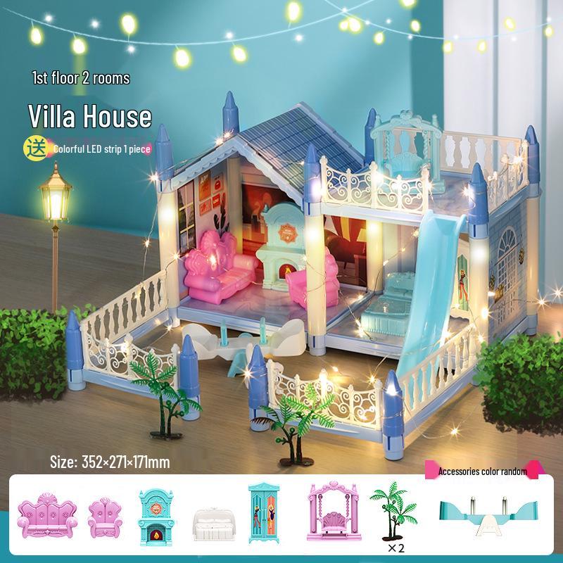 

Игровой набор Кукольный домик Замок принцессы: Пазл Вилла для девочек