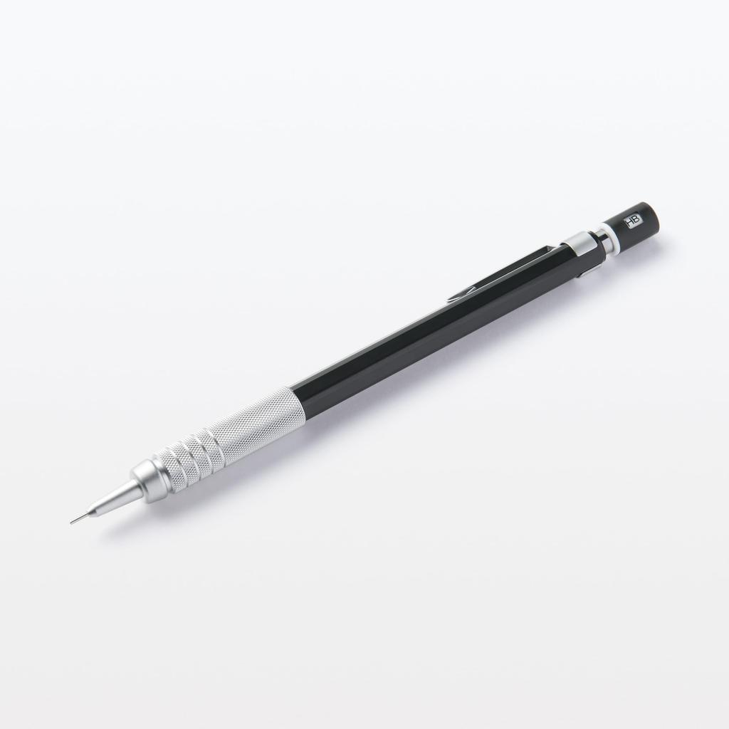 MUJI Low Center of Gravity Mechanical Pencil 0.3mm [All 2 Colors]- Precise Writing Tool for Students & Professionals