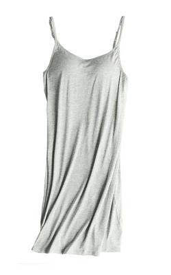 BH mit langem Unterband und Trägerversteller [Shinto M] Körbchen, Camisole, Unterwäsche, Loungewear, Nachtwäsche, (L, grau)
