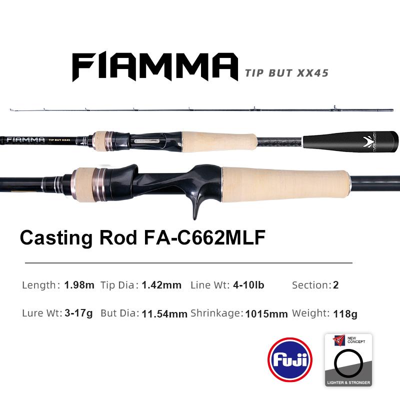 

PURELURE FIAMMA Cork Handle Spinning Rod Casting Combo High Carbon Universal Long Throwing Fishing Rod FUJI Ring Fast