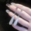 Simple Water Droplet Pearl Dangle Earrings for Women Wedding Party Elegant Round Drop Earrings Long Geometry Vintage Jewelry