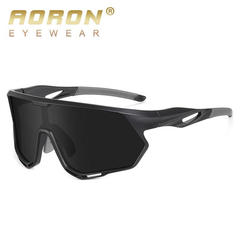 AORON Big Frame Cycling Sunglasses Outdoor Fashion Sport Driving Skiing Glasses for Men Women Photochromic Polarized Sunglasses