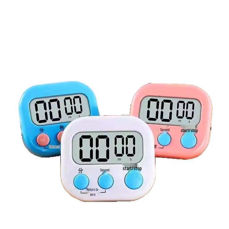 Elderly-Friendly Kitchen Timer with Loud Alarm and Fridge Magnet