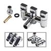 New Practical Balcony Bathroom Kitchen Faucet Tap Control Valve Valve Silver Stainless Steel 1-In-Three Black Gray