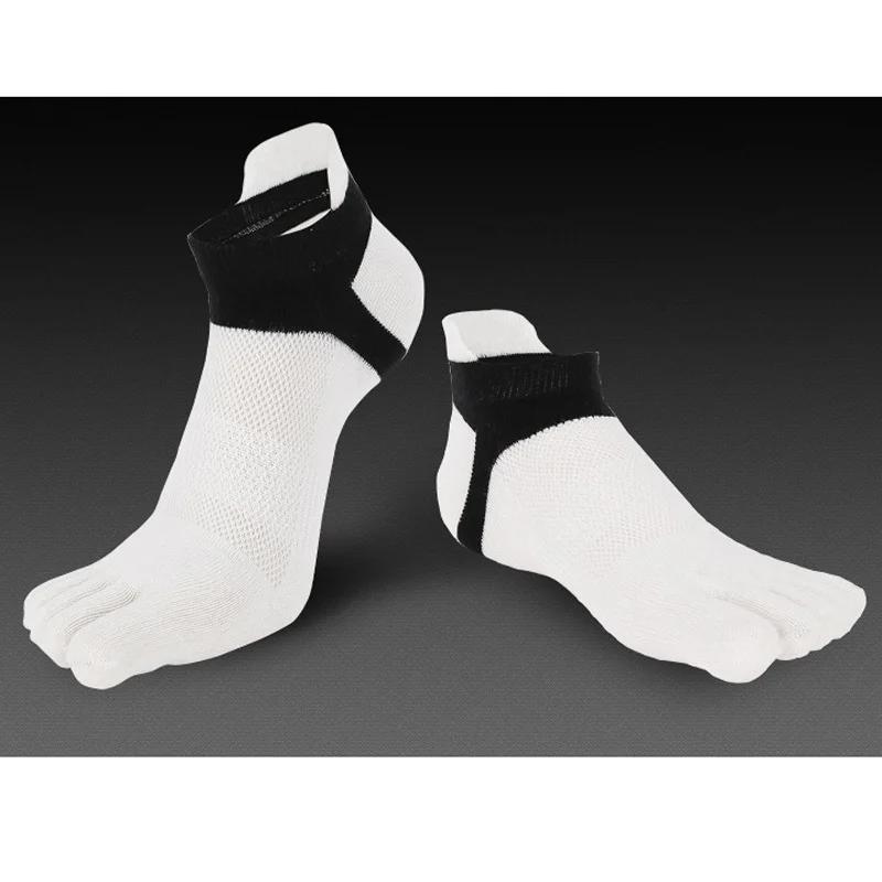 Nuovo 1 Paio Calzini Sportivi Uomo Calzini a 5 Dita Cotone Traspiranti Calzini Sportivi per Dita Vendita Calda