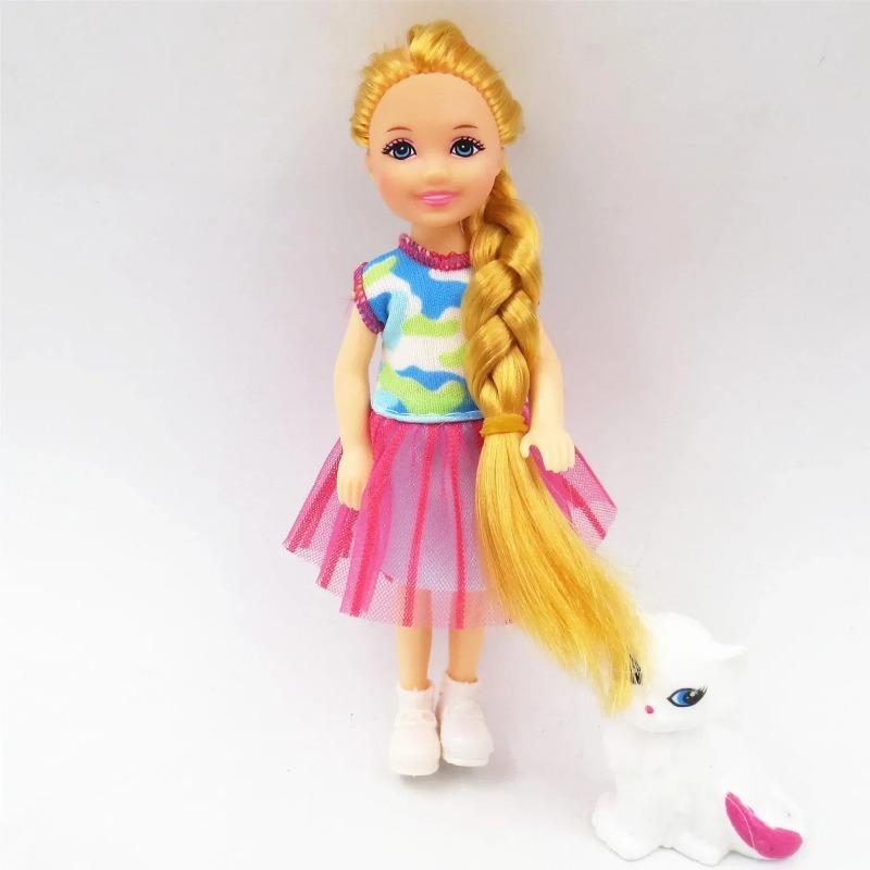 

5-дюймовая мини-кукла Келли Аксессуары Мода Одежда для куклы Челси Вечерние наряды для взрослых Детские игрушки для детей Подарок на день рождения