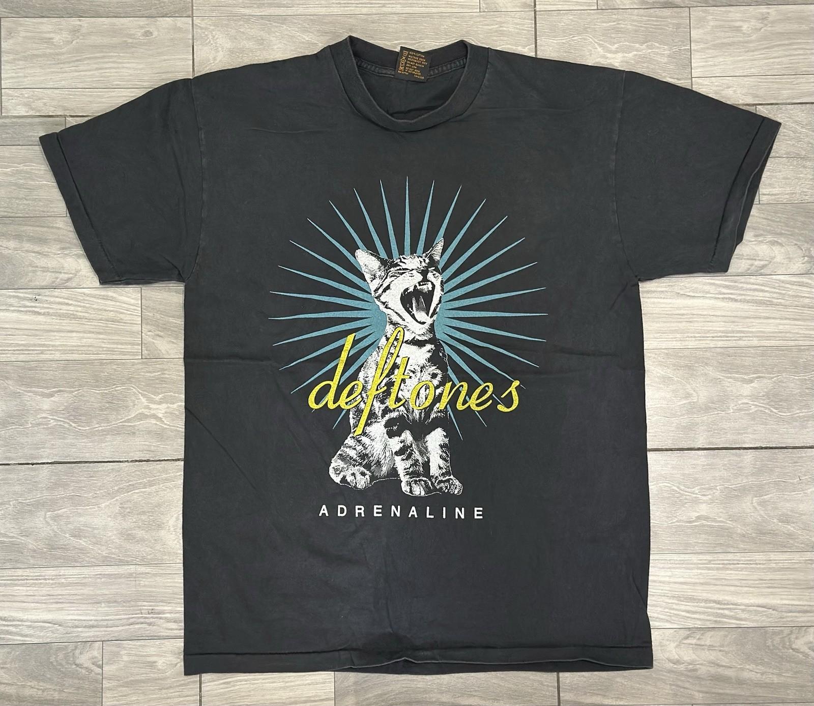 DEFTONES vintage 1995 ADRENALINE CAT t shirt SCREAMING CAT Unisex T-Shirt XXL