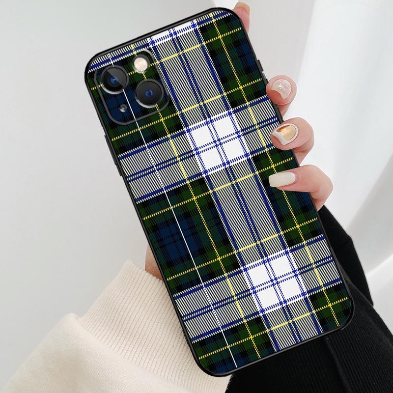 Clan Stewart Tartan Muster Handyhülle Für iPhone 17 Pro Max 15 14 13 11 12 16 Pro Max mini 15 16 Plus 16e 17 Air Cover