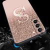 Letter Pink Shiny Phone Case For Samsung Galaxy S26 Ultra S25 Plus S24 FE S23 S22 5G S21 S20 Cover Black Soft