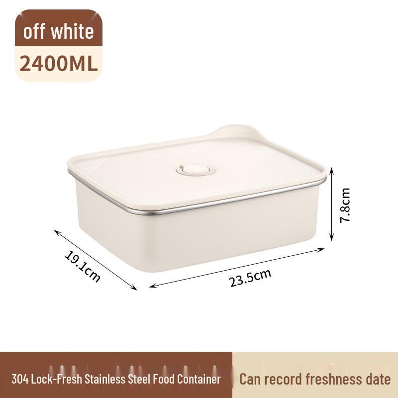304 Stainless Steel Food Storage Container 2400ml
