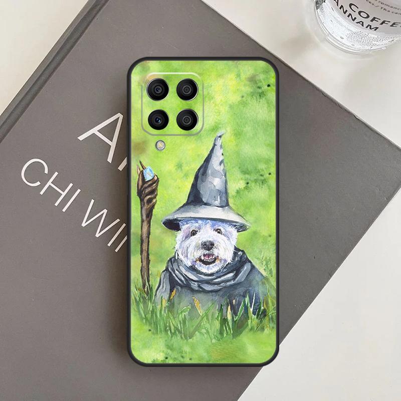 Cartoon Westie Dog Case For Samsung Galaxy M11 M21 M31 M20 M23 M54 M14 M34 M13 M52 M32 M12 M16 M36 M56 M15 M55