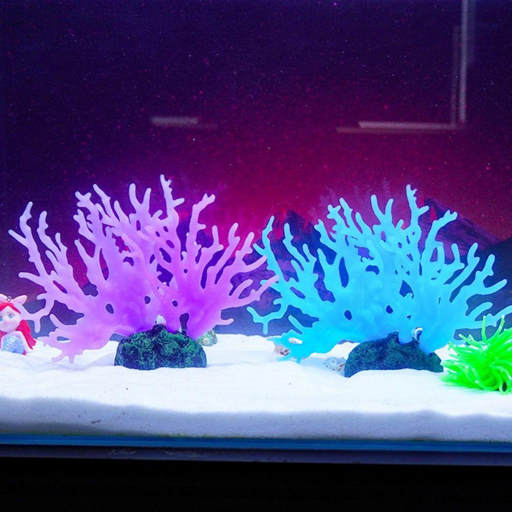 Lifelike Simulation Coral PVC Artificial Coral Reef Coral Micro Landscape  Aquarium Decor