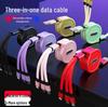 Logo-Printed Retractable 3-in-1 Charging Cable for Apple, Android, Type-C
