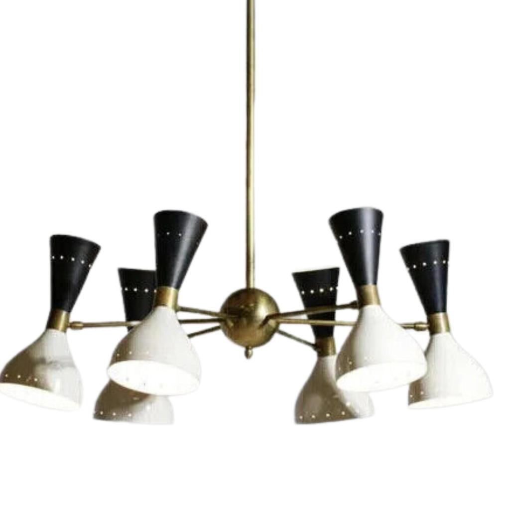Lustr Diabolo s 12 světly ve stylu stropního svítidla StilNovo Mid Century F