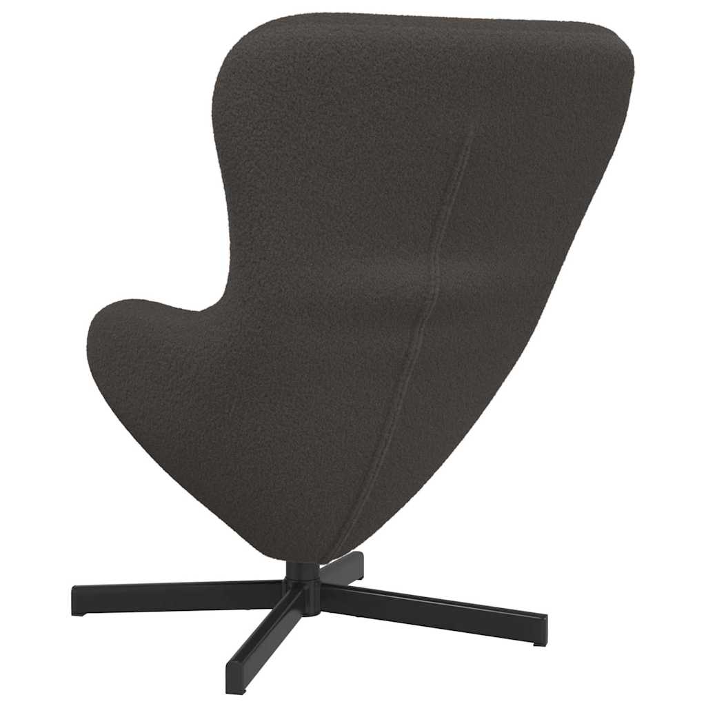 Egg Chair Dark Grey 63 x 73 x 90 cm Fabric