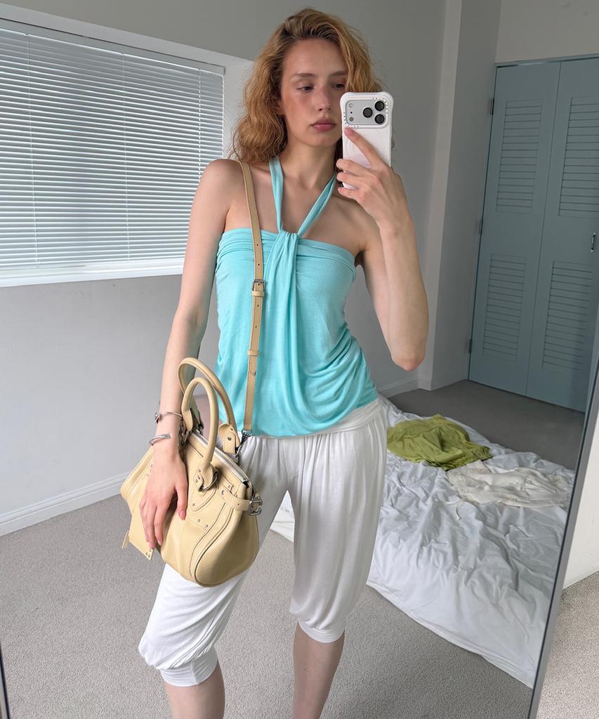 Asula Fold Harem Pants (Ivory)