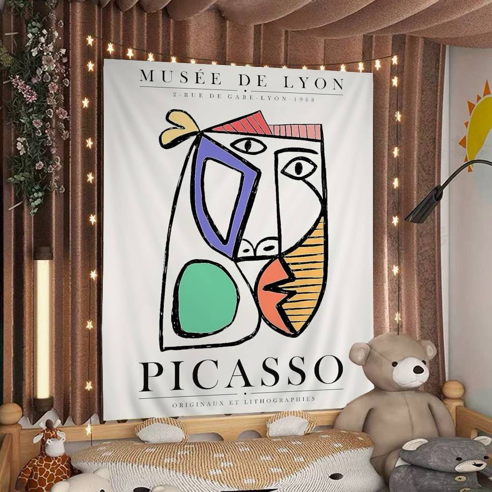 Picasso Woman Cartoon Tapestry Home Decoration hippie bohemian decoration divination Home Decor