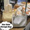 Cloth Star Dots Storage Bag Purse Wallet Multi-functional Korean Y2k Handbag Shopping Bag Cosmetic Makeup Bag Lunch Bag Daily